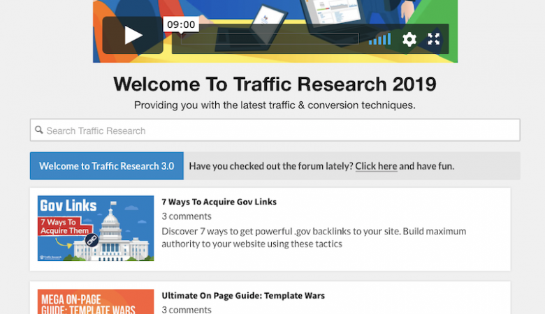 homepage of Traffic Research by Eric Lancheres