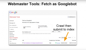 5 - fetch webmaster tools